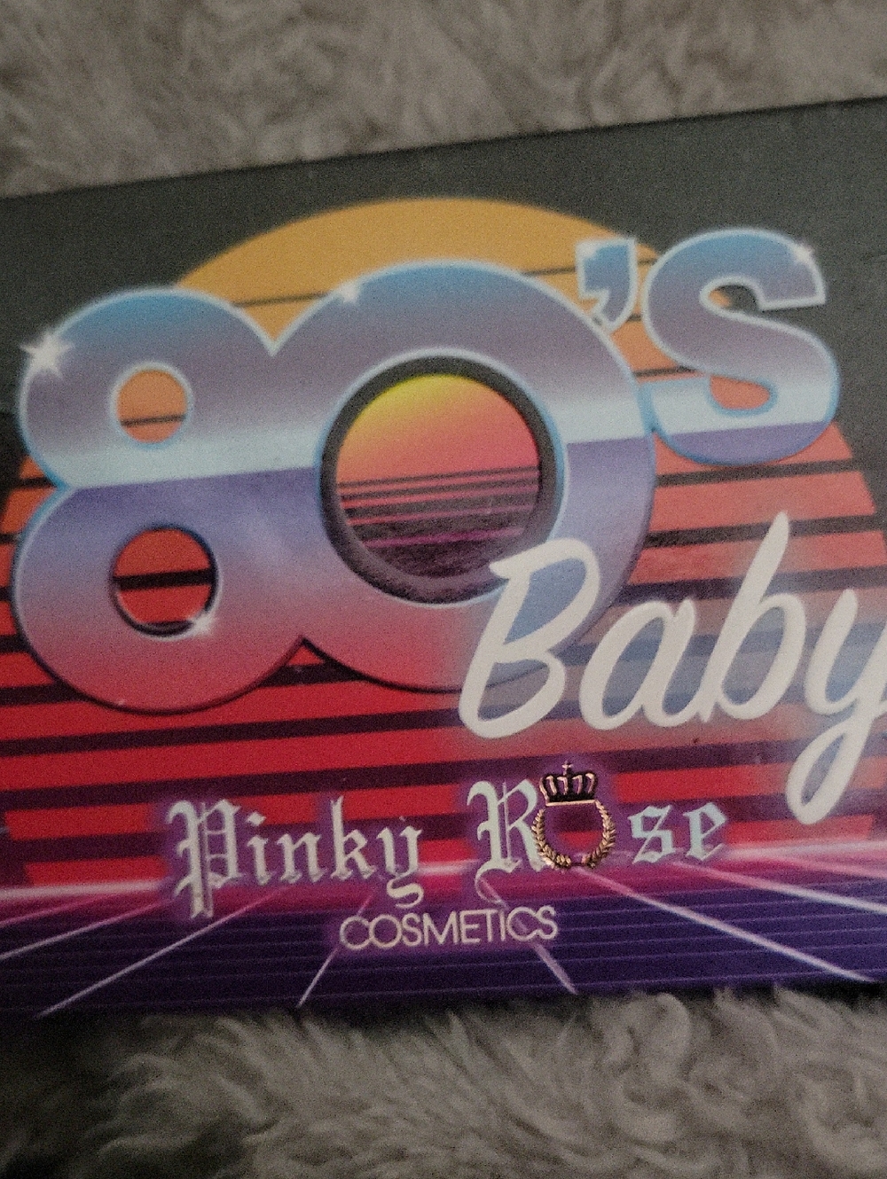 80's Baby Pinky Rose Cosmetics Palette - Retro Sunset Design